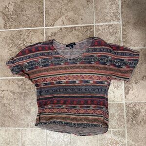 Forever21 Multicolor Patterned Women's Top